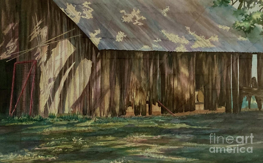 Morning Light on the Granary Painting by Elizabeth Allen - Fine Art America