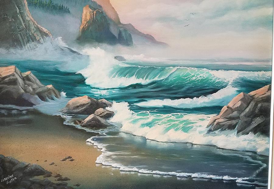 Morning Light On the Sea Painting by Lorraine Foster