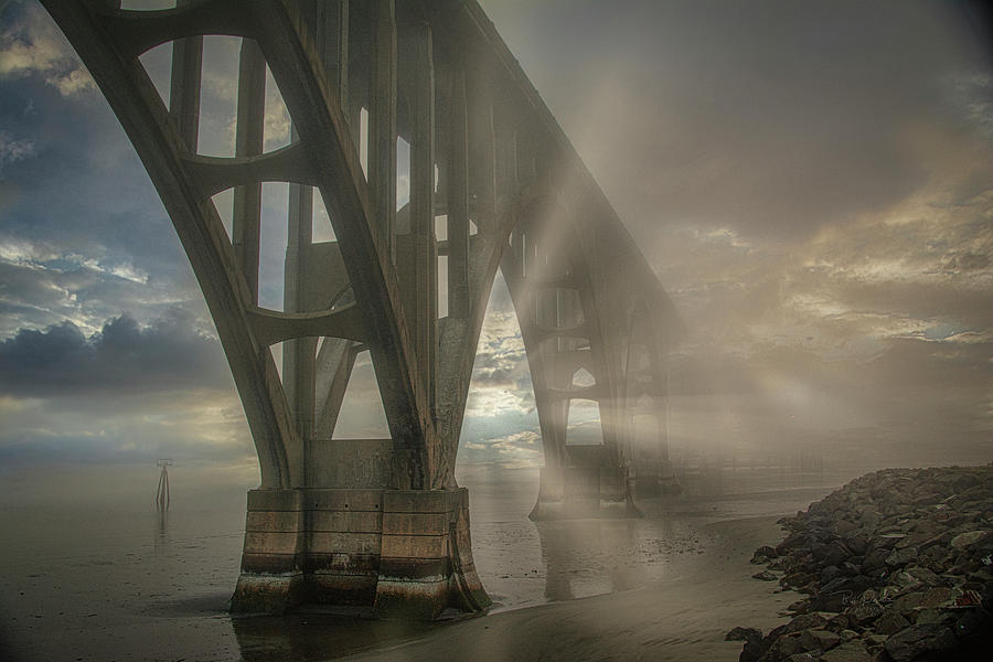 Morning Light with Bridge Photograph by Bill Posner
