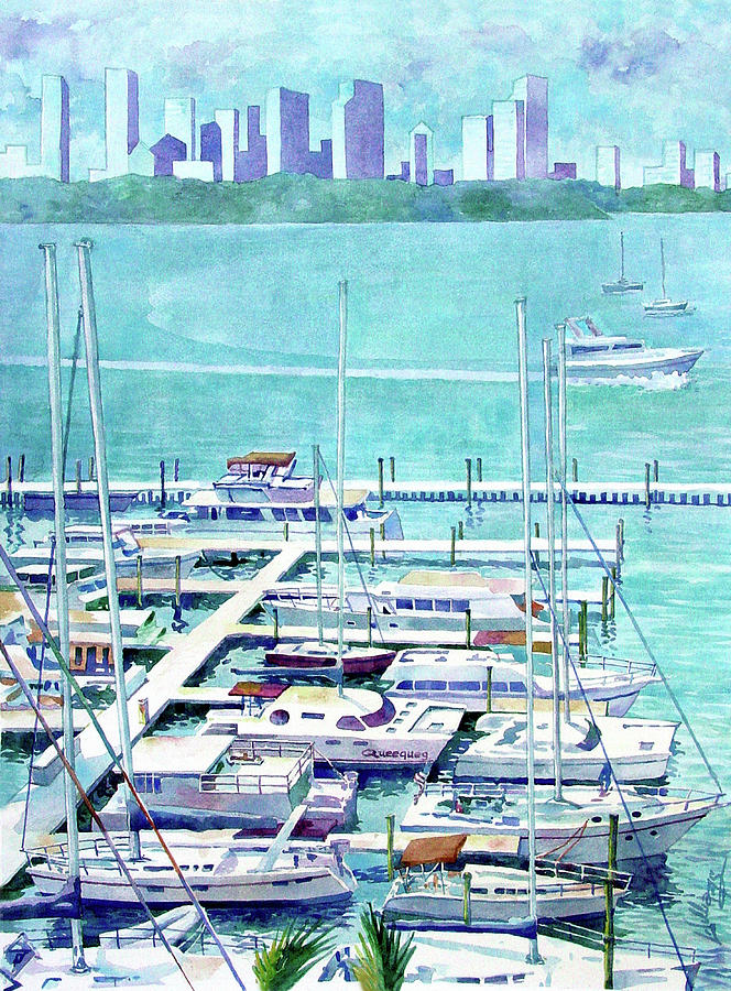 Morning Marina Painting by Mick Williams