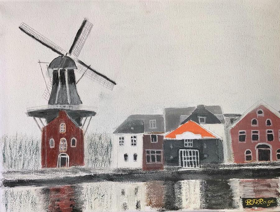 Morning Mist Holland Pastel by Richard Le Page