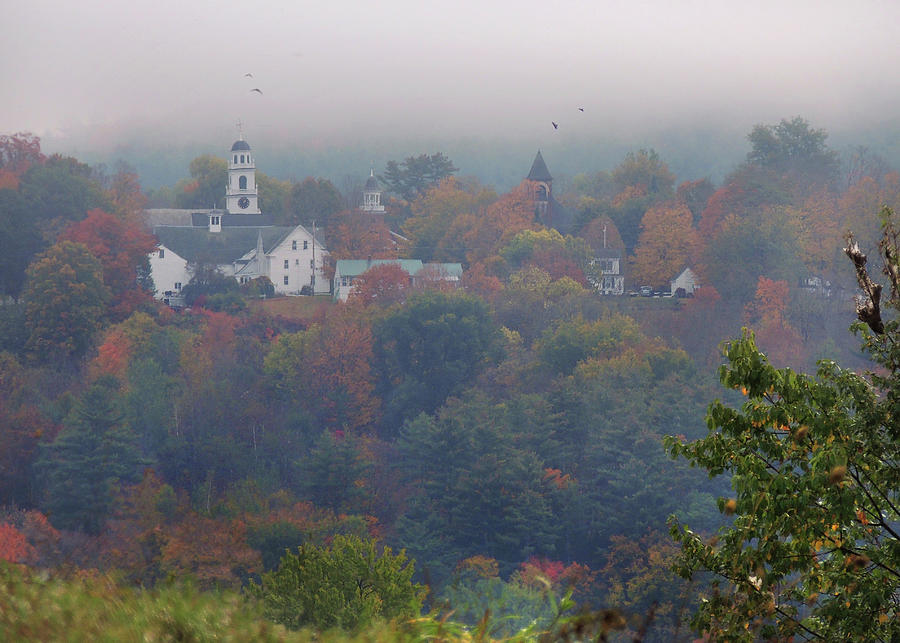 Morning Mist on Haverhill New Hampshire Photograph by Nancy Griswold