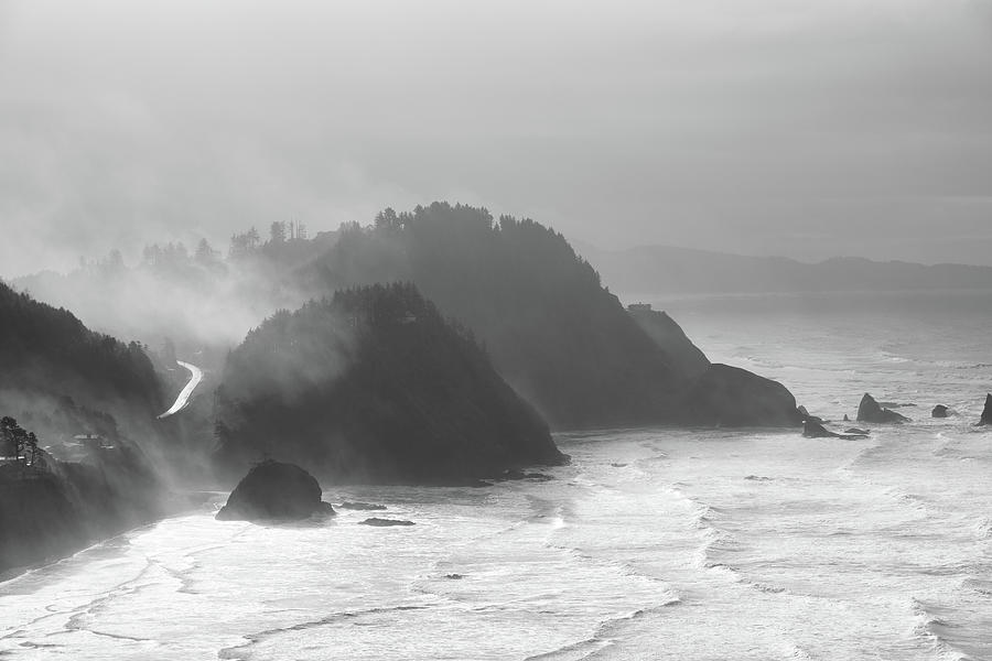 Morning mist on Oregon Coast Photograph by Richard Goodrich - Fine Art ...