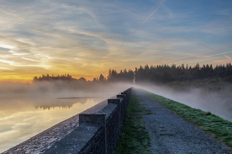 Morning Mist over Vartry Reservoir, Co Wicklow Photograph by Adrian Hendroff