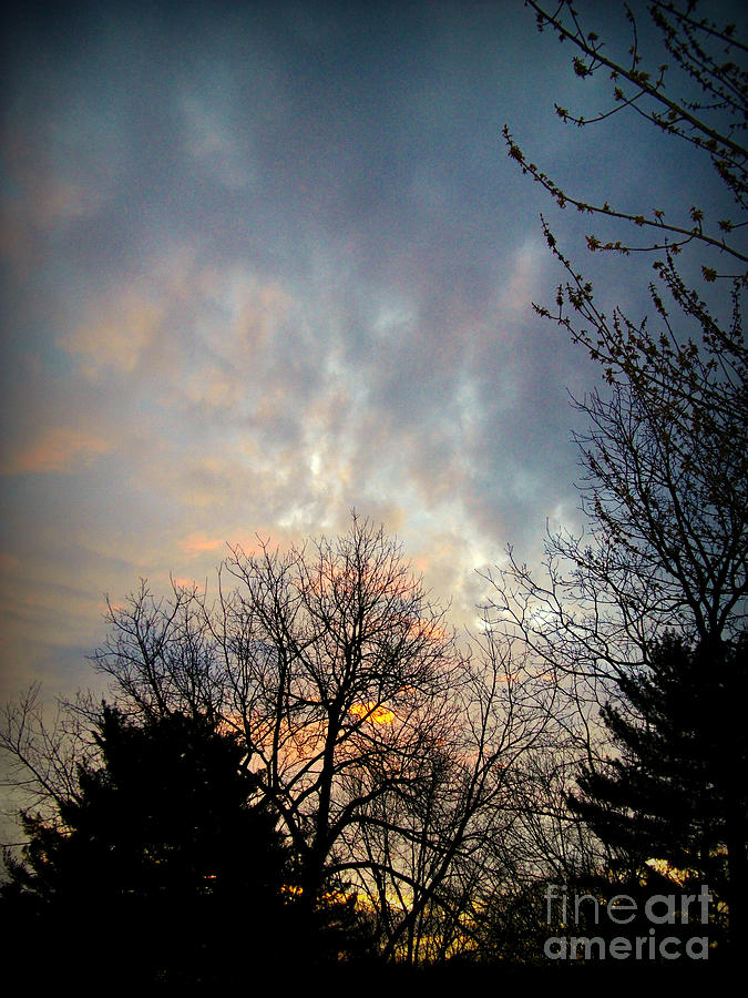 Morning Photograph - Morning Mix of Sun and Clouds by Frank J Casella