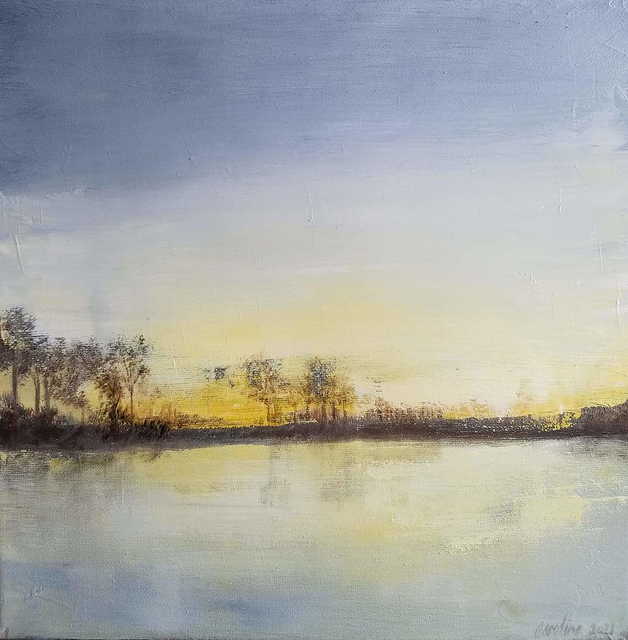 Morning on the Lake Painting by Caroline Philp