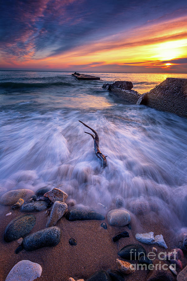 Lake Michigan Photograph - Morning on the MKE Shore by Andrew Slater