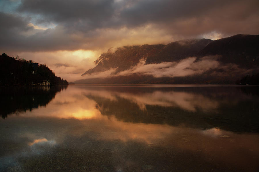 Morning over Lake Bohinj Photograph by Ian Middleton