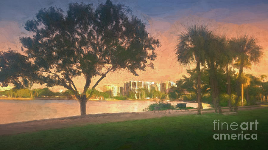 Morning Over Sarasota Bay, FL, Painterly Photograph by Liesl Walsh