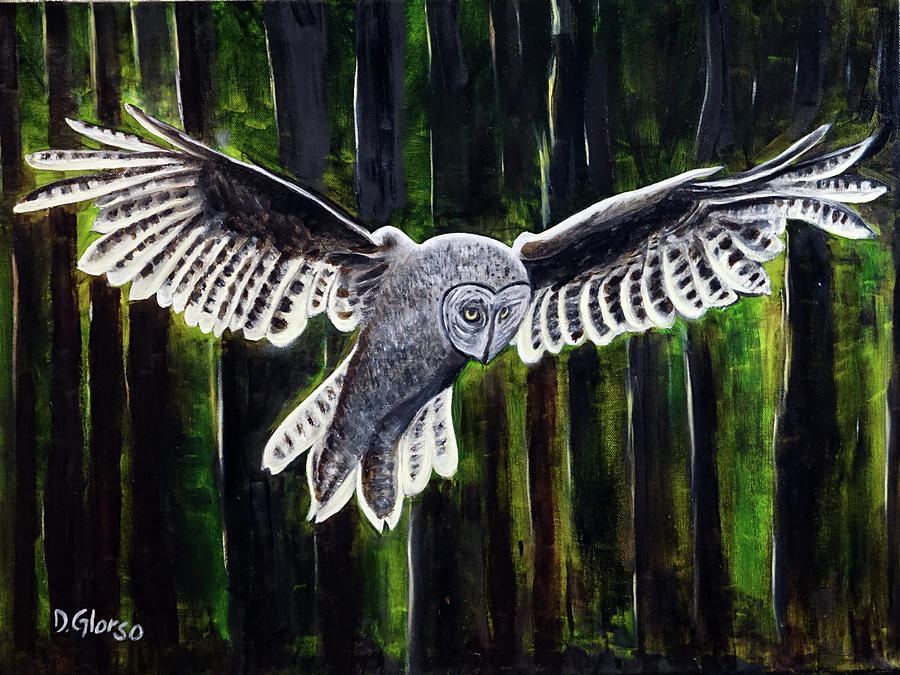 Morning Owl Painting by Dean Glorso