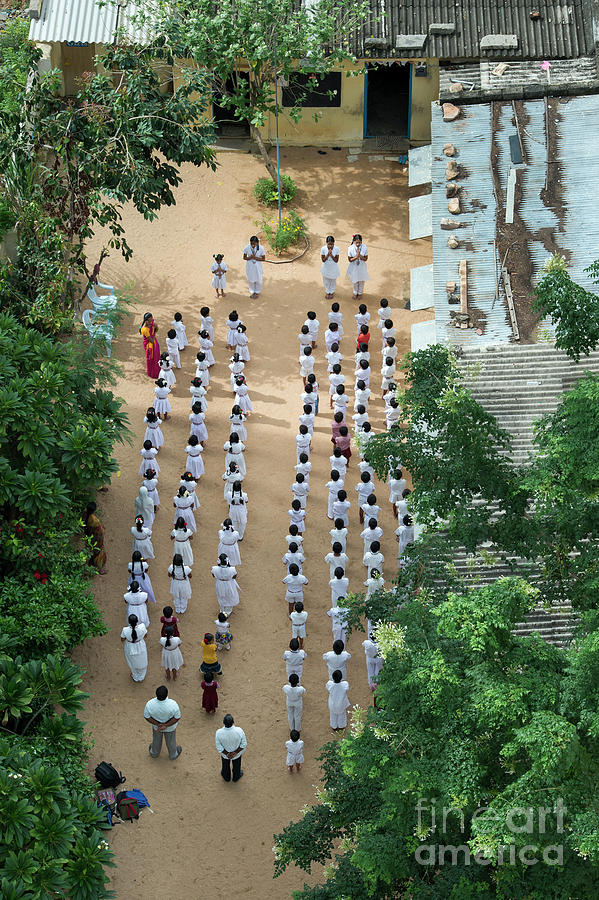 Morning Prayers at an English Medium School in India Photograph by Tim Gainey