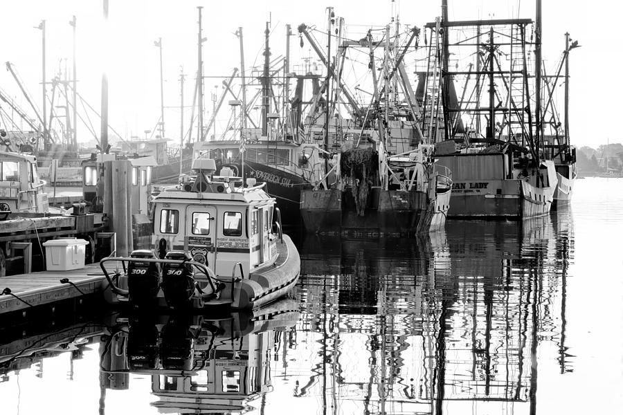 Morning Reflections in New Bedford Photograph by John Hoey