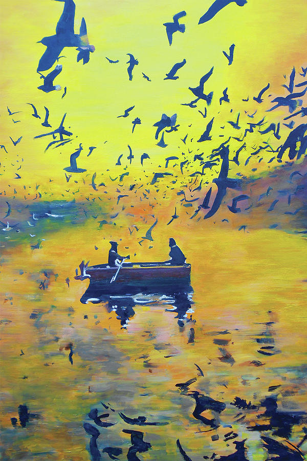 Morning Row Painting by Kevin J Cooper Artwork