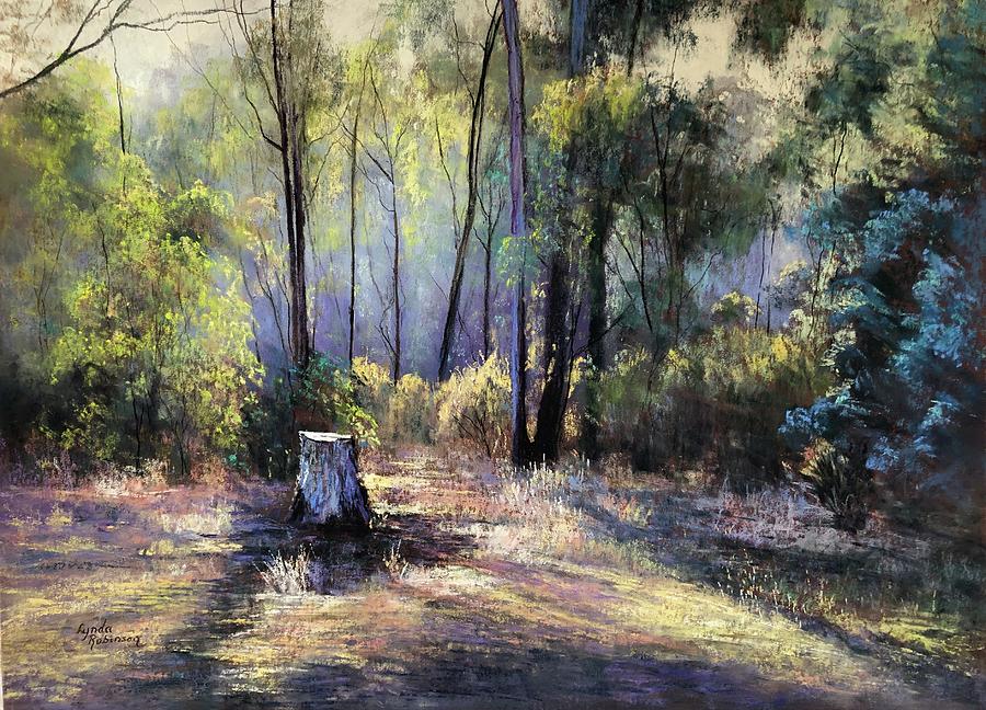 Tree Painting - Morning Shadows by Lynda Robinson