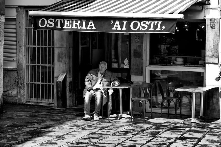 Morning Solitude at the Osteria Ai Osti Photograph by John Hoey