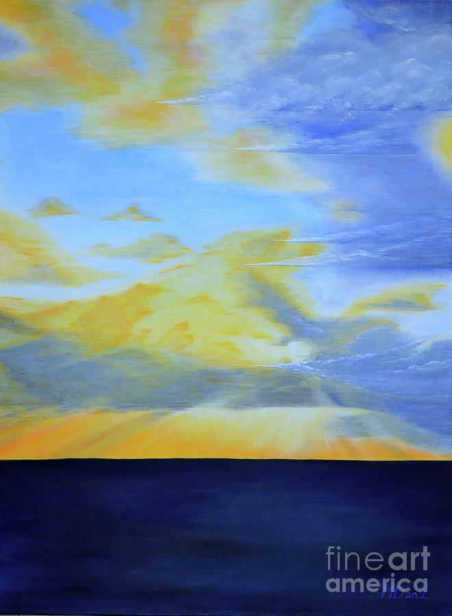 Morning Storm Front Painting by Mary Deal