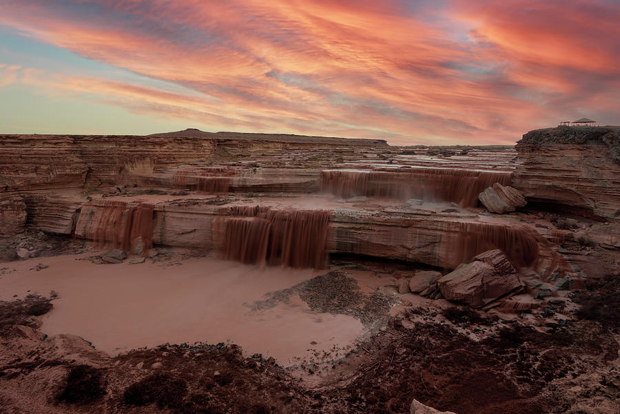 Morning Sunrise at Grand Falls Arizona Photograph by Mitch Knapton ...