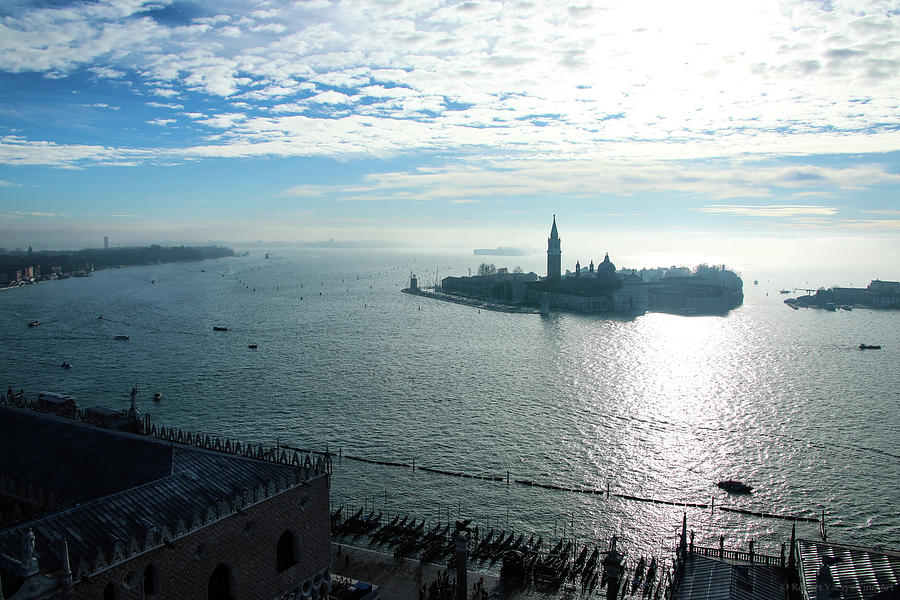 Morning Sunshine Over San Giorgio Maggiore Island, Venice, Italy Photograph