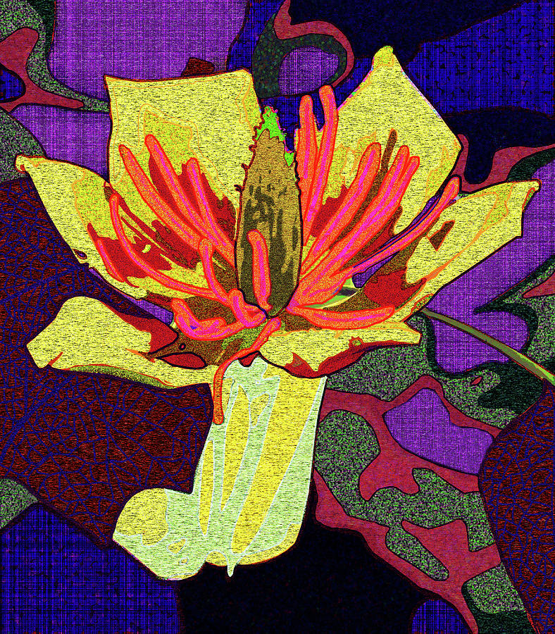 Morning Tulip Poplar Dance Painting by Rod Whyte
