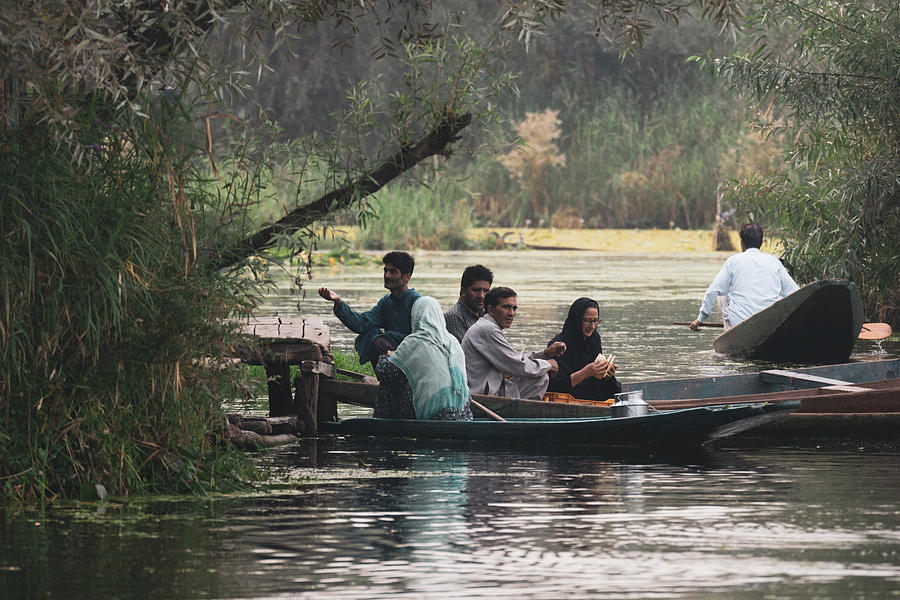 Morning view from traditional floating market at Dal Lake, Kashmir. Photograph by Shaifulzamri