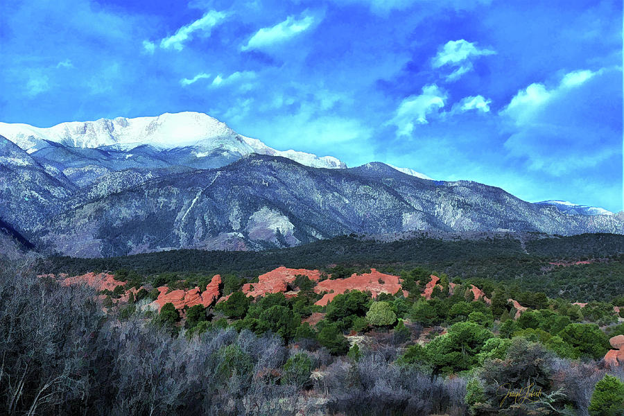 Colorado Digital Art - Morning_Peak_.20210325 by Joseph Liberti Colorado Digital Art - Morning_Peak_.20210325 by Joseph Liberti