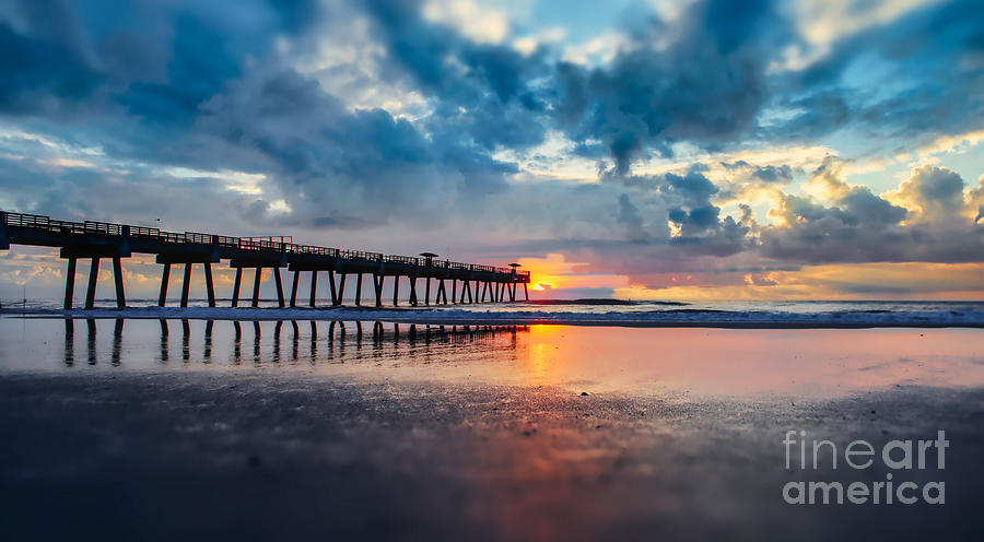 Pier Photograph - Mornings Risers  by Phil Cappiali Jr