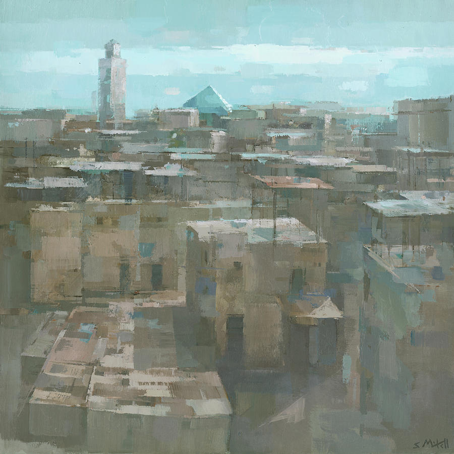 Moroccan Rooftops Painting