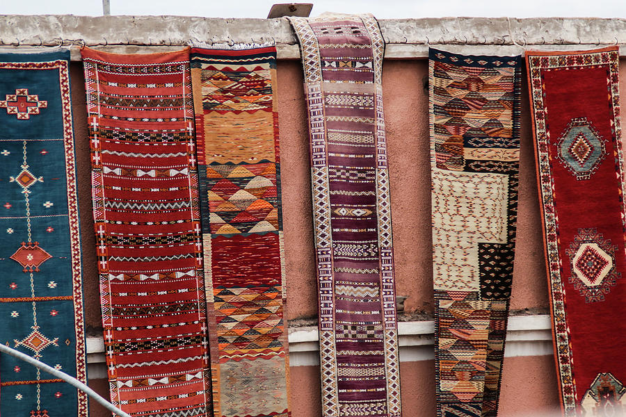 Moroccan Rug Dealer Photograph by Joshua Van Lare