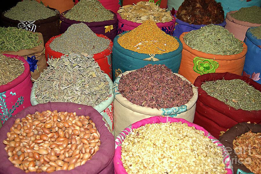 Moroccan spices. Photograph by David Birchall