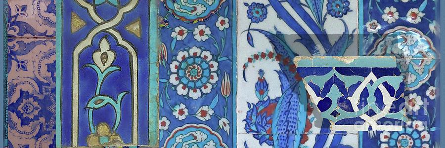 Moroccan  Tiles Mixed Media by S Seema Z