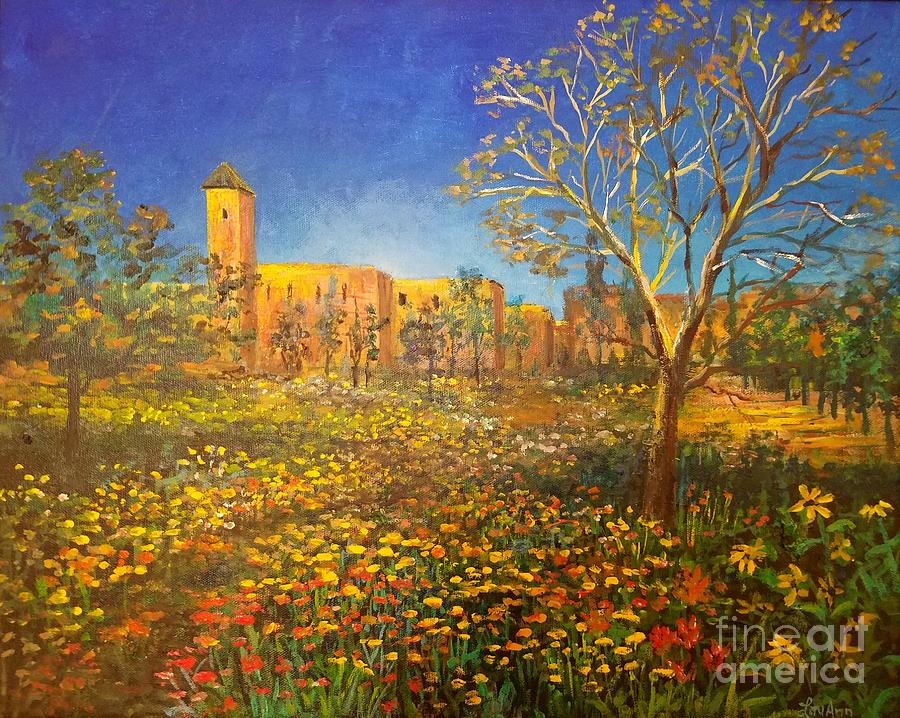 Morocco Twilight Painting by Lou Ann Bagnall