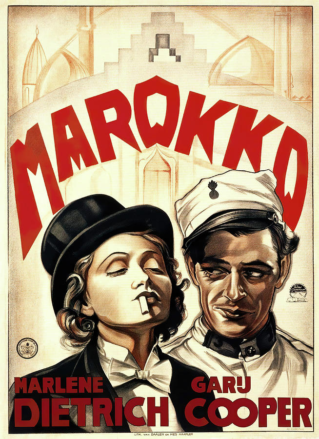 Morocco, 1930 - art by Dolly Rudeman Mixed Media by Movie World Posters