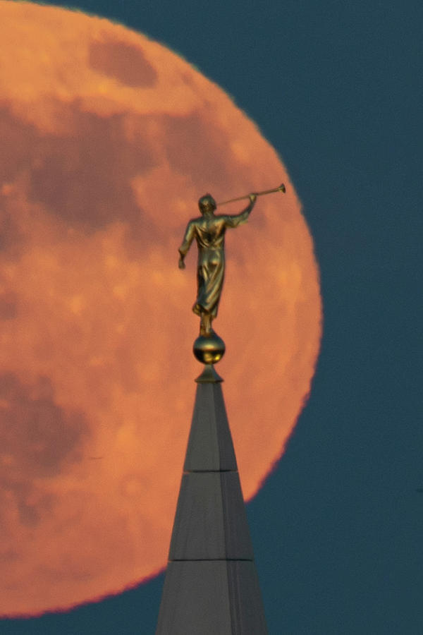 Moroni in the Moon Photograph by Steve Ferro
