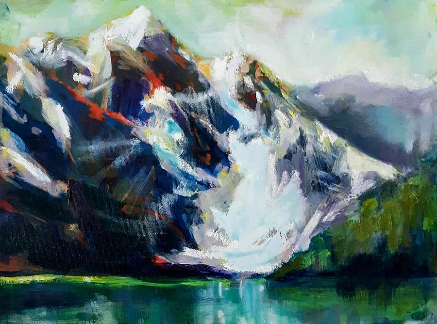 Morraine Lake Painting by Marysue Ryan