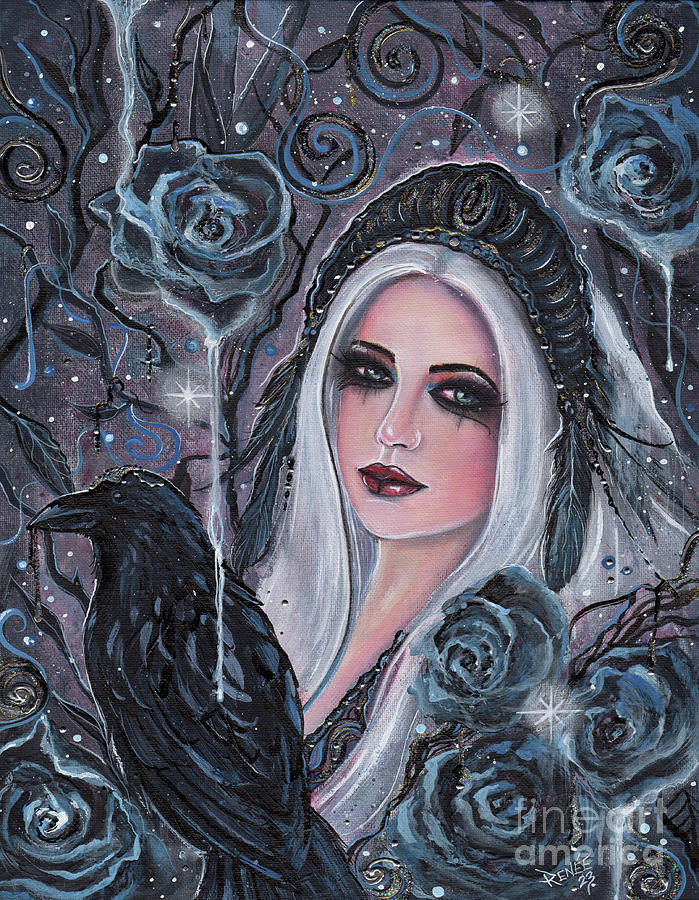 Morrigan Goddess Painting By Renee Lavoie Fine Art America