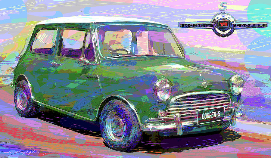 Morris Cooper S. - 1967 Painting by David Lloyd Glover