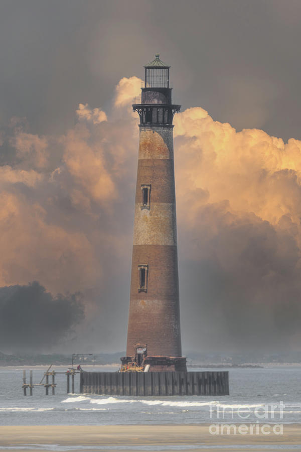 Morris Island Lighthouse - Charleston South Carolina - Folly Beach Photograph