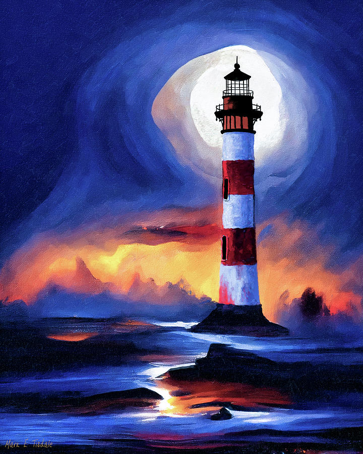 Morris Island Lighthouse - South Carolina Mixed Media by Mark Tisdale