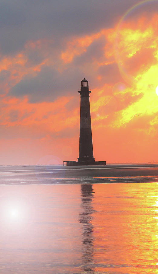 Morris Island Lighthouse Sunrise Photograph by Angie Bridges - Fine Art ...