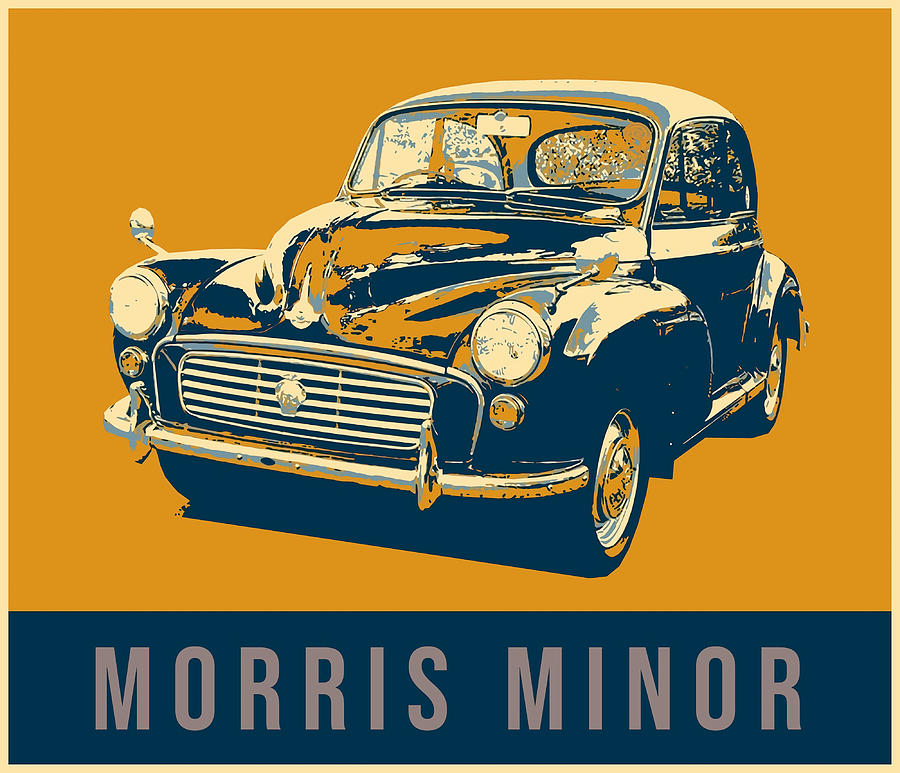 Morris Minor Poster trending Painting by Yvette Lloyd | Fine Art America