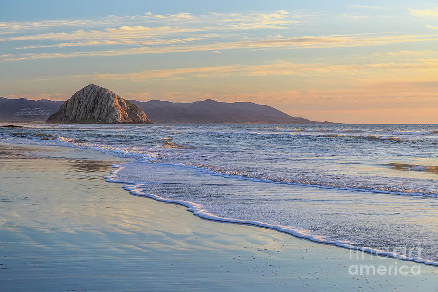 Beach Photograph - Morro Rock Afternoon 8B5424 by Stephen Parker