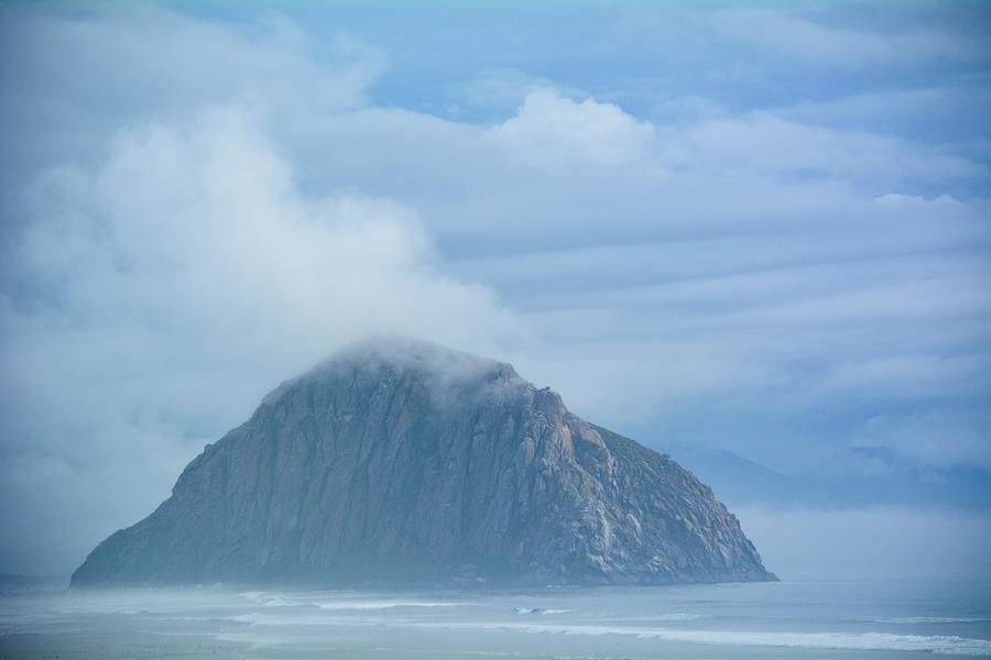 Morro Rock Fog Photograph by Kyle Hanson