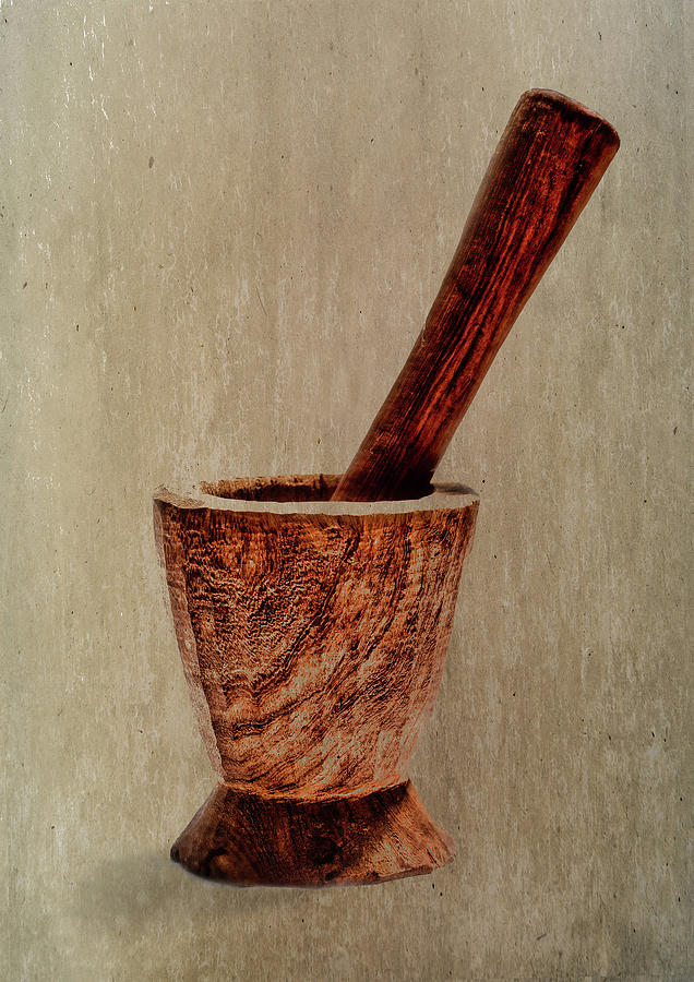 Still Life Photograph - Mortar and Pestle by Riley
