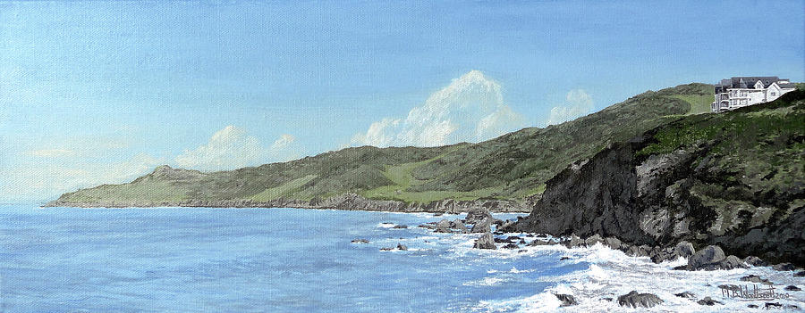 Morte Point, near Woolacombe Painting by Mark Woollacott