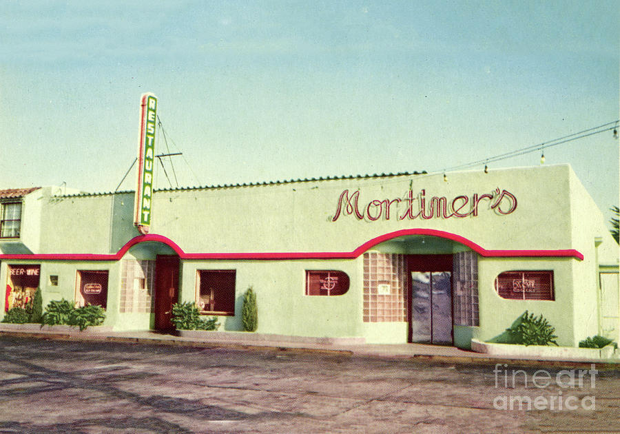 Restaurant Photograph - Mortimers Restaurant Marina Circa 1960 by Monterey County Historical Society
