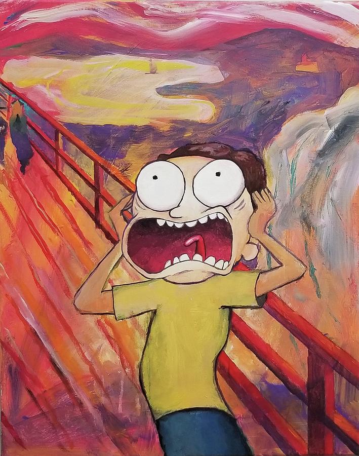 Morty Scream Painting by David Dinsmore | Fine Art America