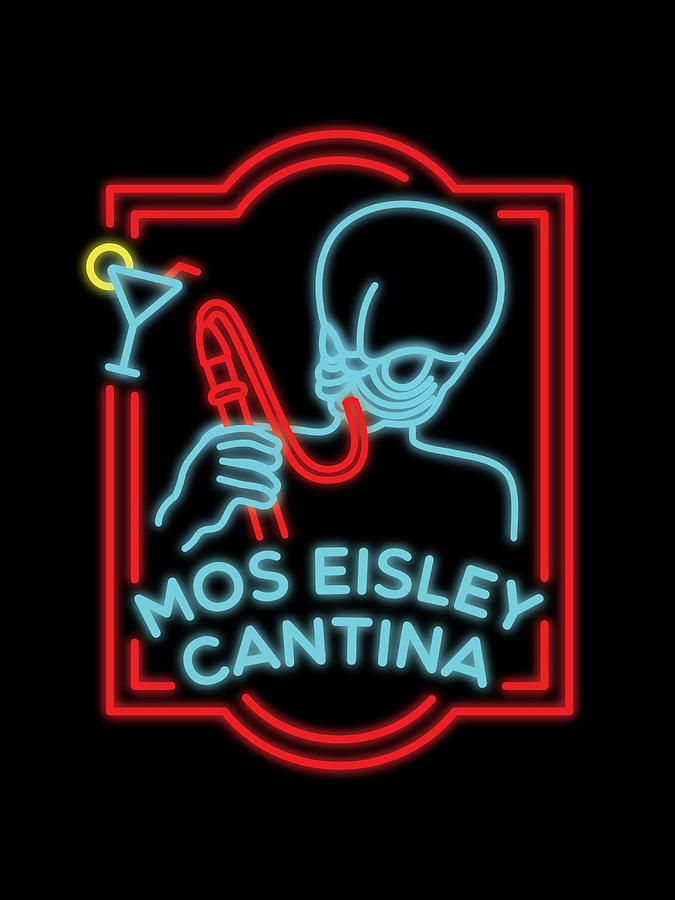 Mos Eisley Cantina Neon Bar Sign Painting by Thu Liu - Fine Art America