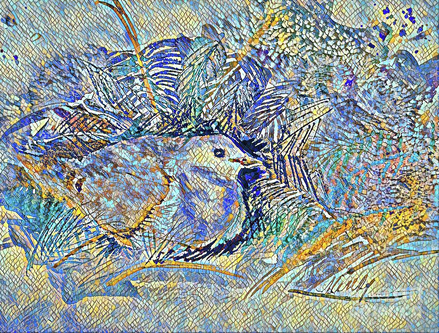 Mosaic Bird Digital Art