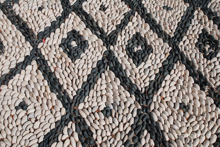 Mosaic paving on Symi island Photograph by David Fowler