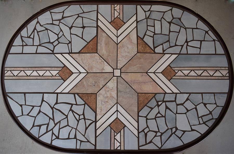 Mosaic Table Ceramic Art by Jeff Sartain